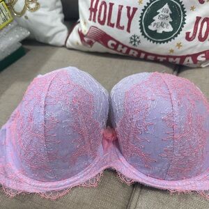 Lavender and Pink Lace Bra by Victoria’s Secret